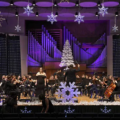 orchestra at White Concert Hall